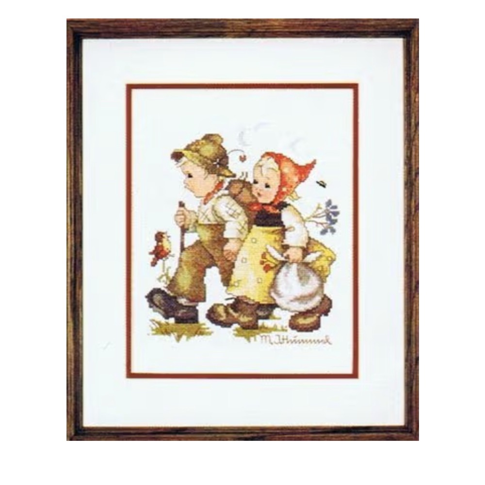 Hansel and Gretel Hummel Cross Stitch Kit Cross-Stitch Art 8x10
